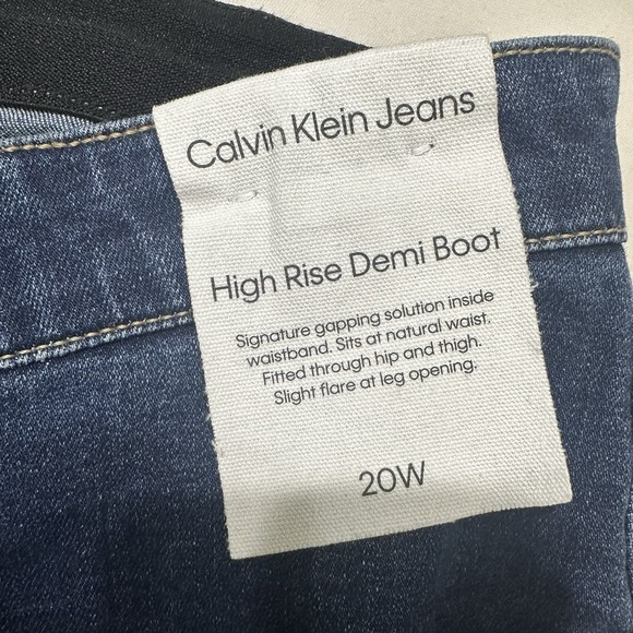 Calvin Klein Jeans High Rise Demi Boot Cut Medium Wash Jeans NWT Womens sz 20 W - Picture 5 of 16